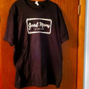 Good Moms say bad words short sleeve t-shirt black size 2X